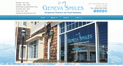 Desktop Screenshot of genevasmilesdental.com