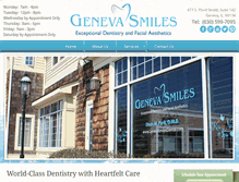 Tablet Screenshot of genevasmilesdental.com